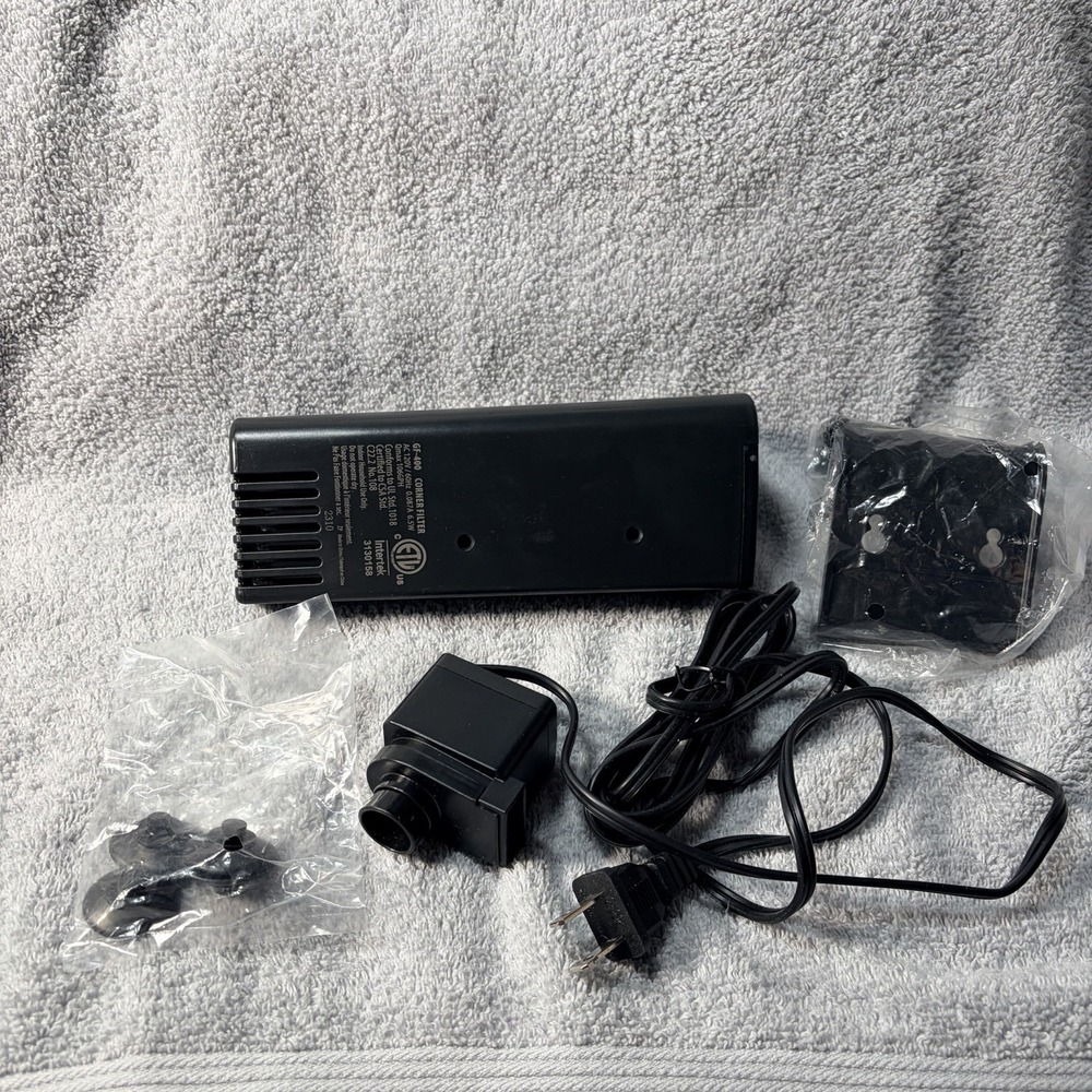 Aquasyncro GF-400 Corner Filter, Fish Filter, Ac 120v